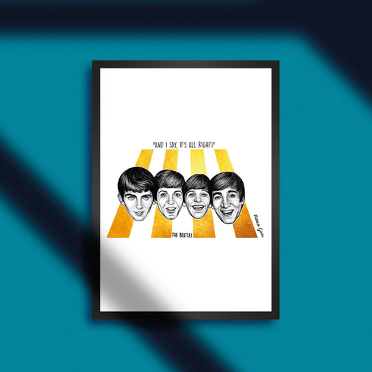 The Beatles Ilustração - Patrícia Girão