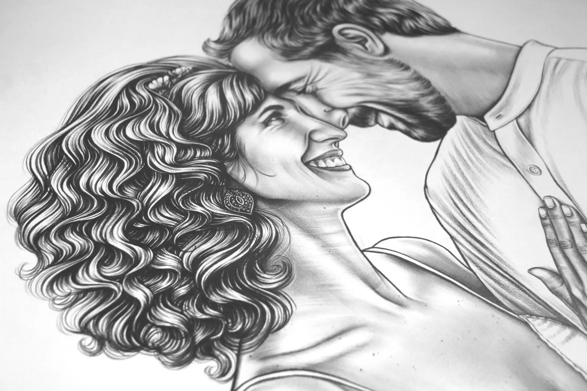 Retrato personalizado por Patrícia Girão com avaliação 5 estrelas