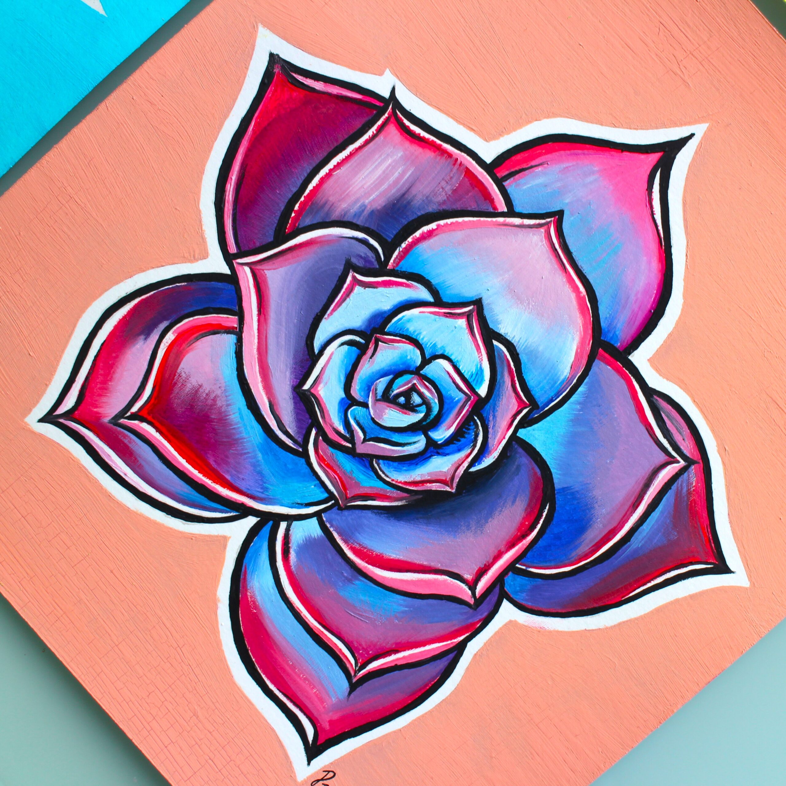 "Echeveria" - Pintura a Óleo - Image 3