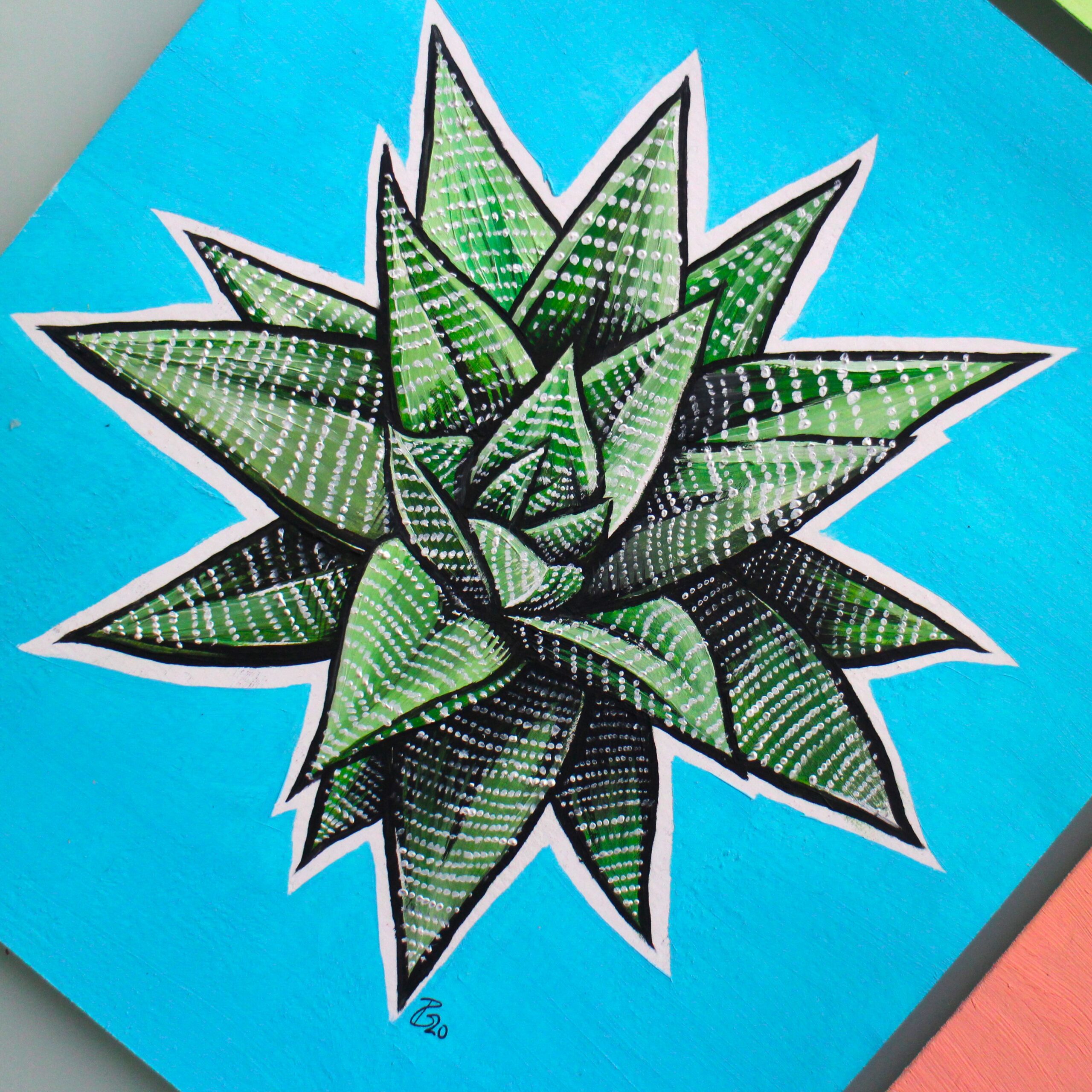 "Haworthia" - Pintura a Óleo - Image 3