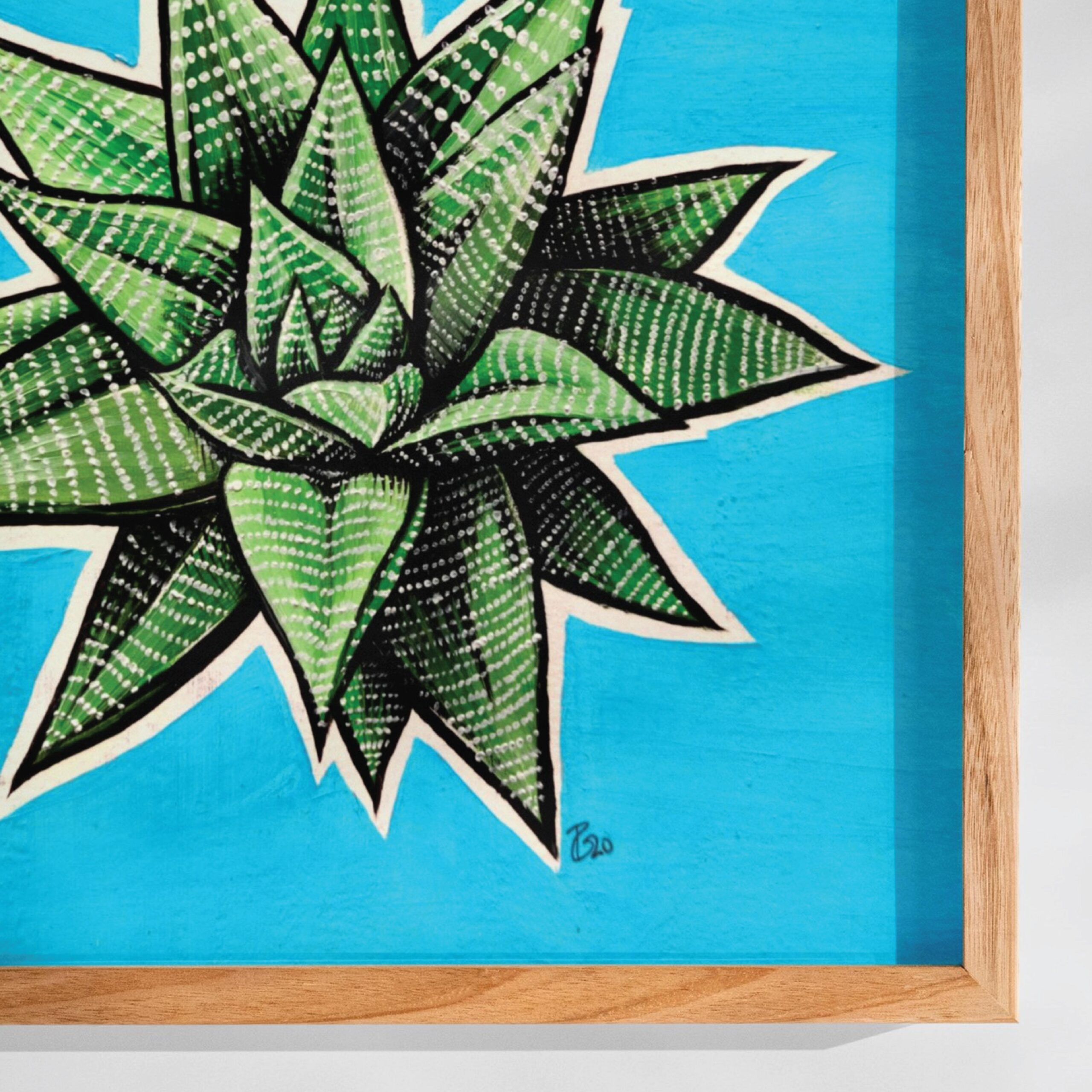 "Haworthia" - Pintura a Óleo - Image 2